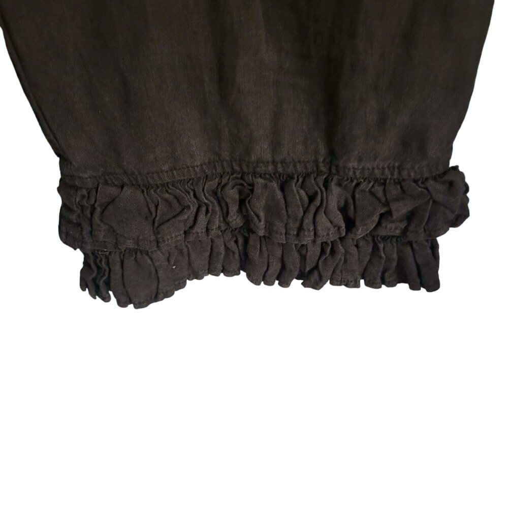 Bodil Linen Ruffle Hem Pants Size Small - Picture 5 of 6